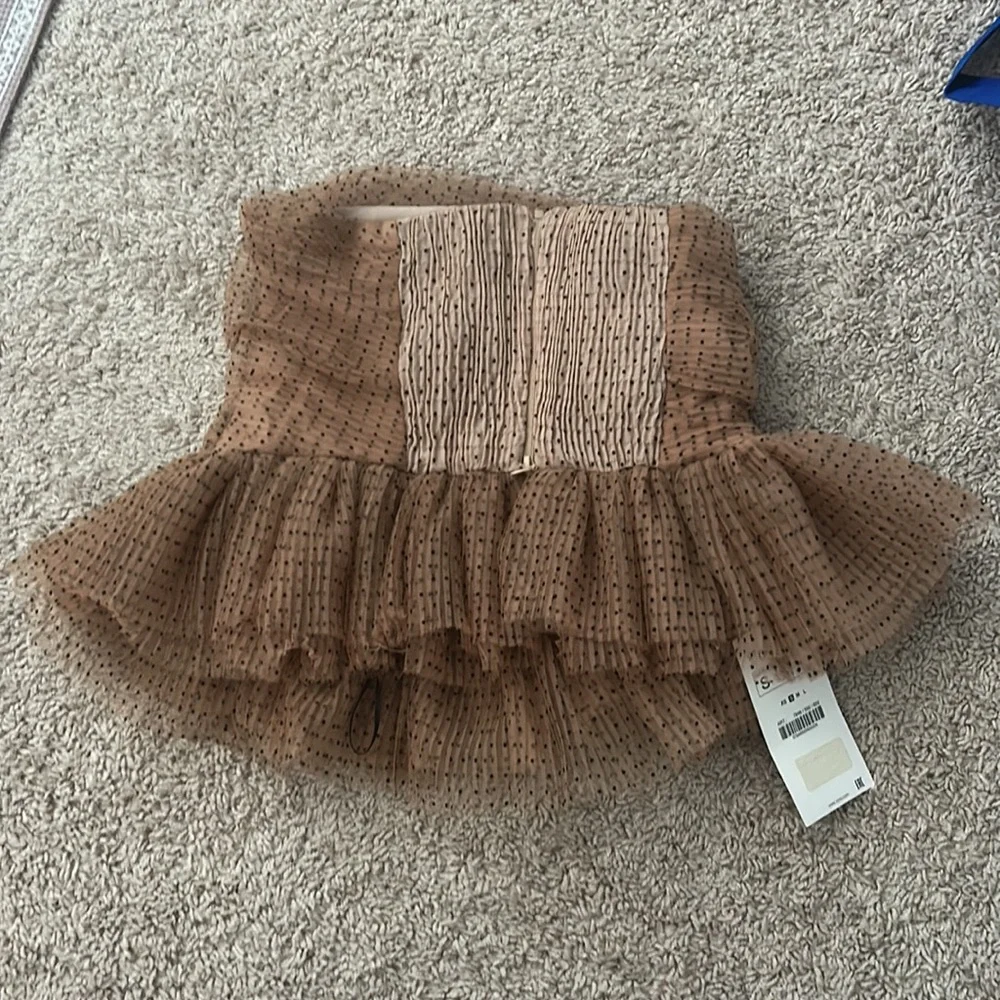 ZARA Strapless Ruffled Top - Picture 4 of 4